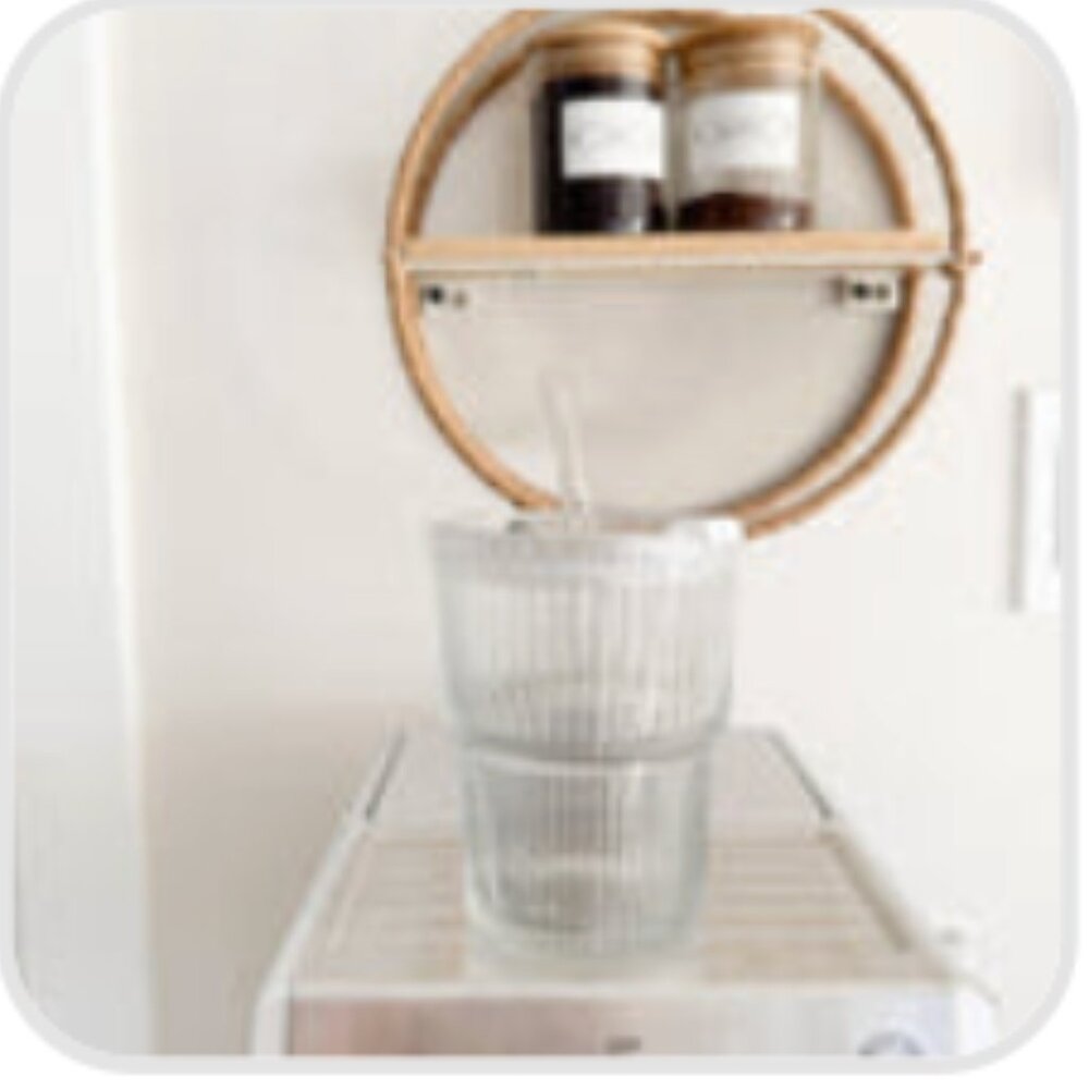 Ribbed Glass With Straw (small)
